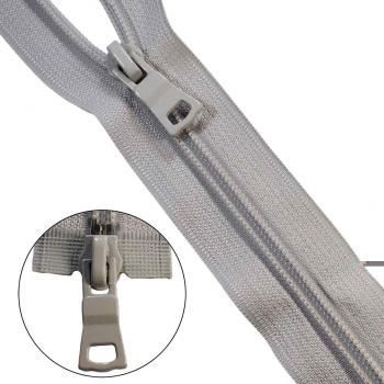 Молния витая 75 см тип 7 р/м двухзамковая 20475-154 бледно-серый