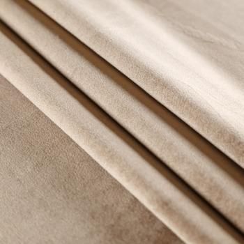 Ткань микровелюр 09-02-08937 шелковисто-коричневый однотонный