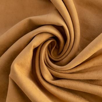 Замша портьерная h-300 см 512-02-125 золотисто-коричневый однотонный