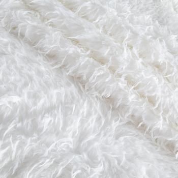 Мех/перо искусственный на трикотажной основе 037-20747 белый