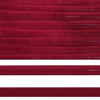 Резинка TBY 10 мм бельевая с силиконом 61009 темно-красный