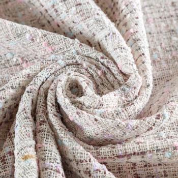 Твид шанель 052-04391 молочный мультиколор