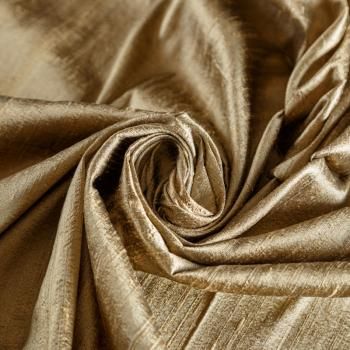 Дикий шелк 016-04740 золотисто-бежевый однотонный