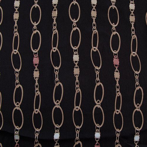 Креп-шифон вискозный 027-16408 черный принтованный