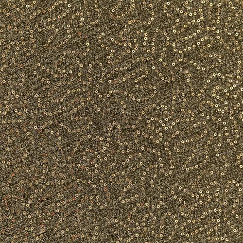 Трикотаж гофре 1120-341-056-0021 золотисто-черный с пайетками