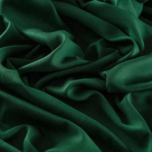 Твил-штапель 069-13118 изумрудно-зеленый однотонный