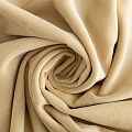 Ткань портьерная бархат 507-02-14 молочный однотонный