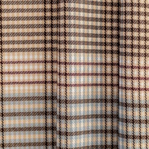 Ткань костюмная К33-399 молочный принтованный