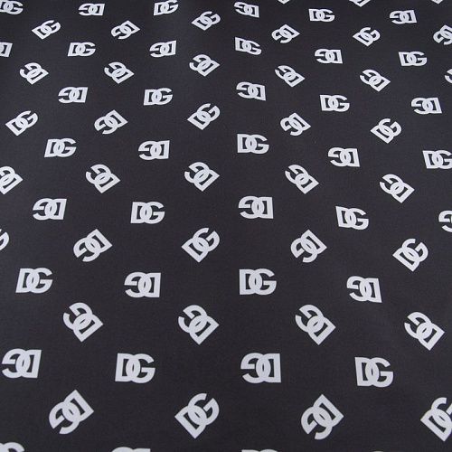 Тафта 051-11735 черный принтованный