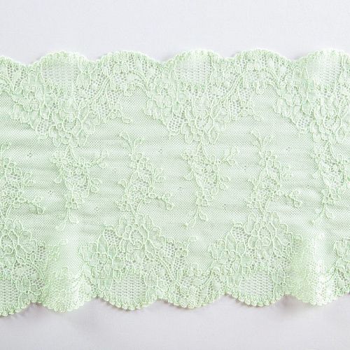 Кружево эластичное 200 мм Ф01-0074 пастельно-салатовый