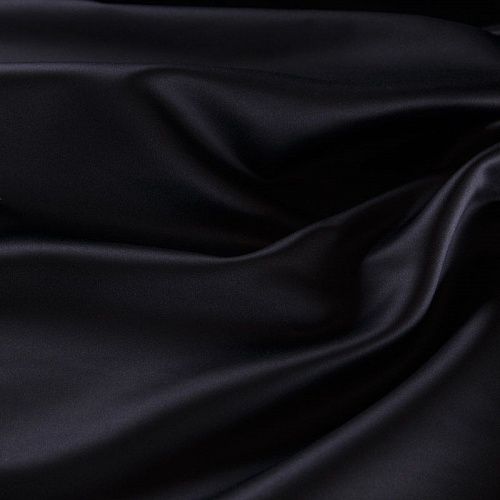Сатин-тафта 001-17090 черный однотонный