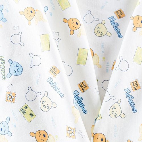 Трикотаж 056-09780 белый принтованный