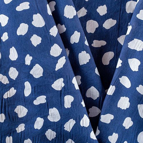 Тенсел 053-01266 синий принтованный