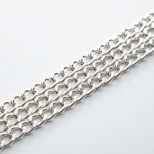 Цепь декоративная 7 мм металл 27-7-под никель 