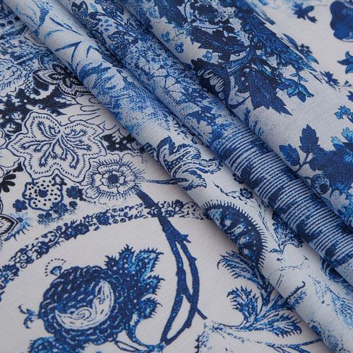 Хлопок 063-16107 белый принтованный