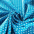 Хлопок 063-01345 лазурно-голубой принтованный