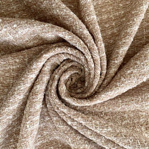 Твид шанель К22-357 бежево-молочный с люрексом