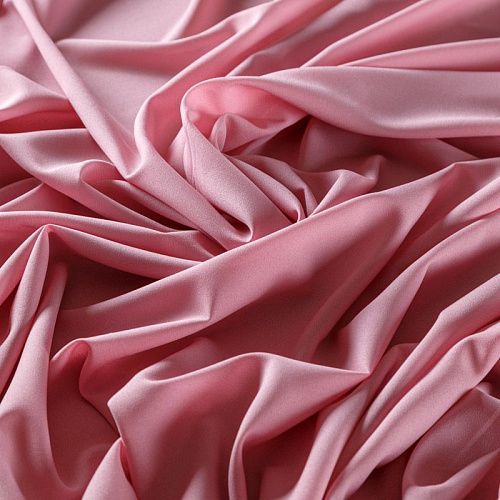 Крепдешин синтетический 029-08926 розовый однотонный