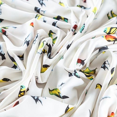 Вискоза "Лоренцо" 036-08196 белый принтованный