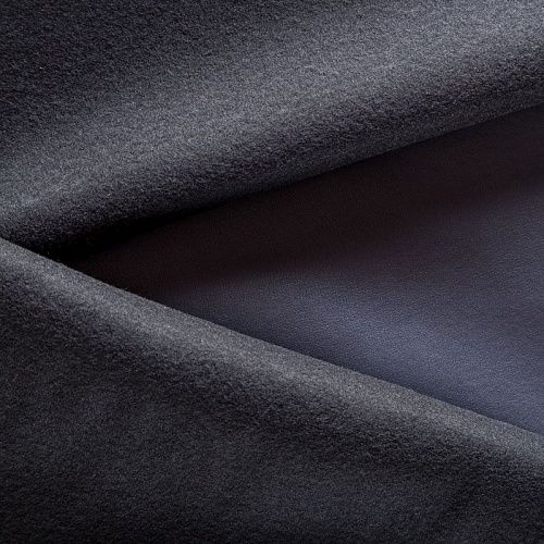 Экокожа на флисе К25-914 лавандово-серый однотонный