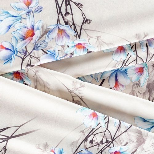 Вискоза "Лоренцо" 036-01531 серо-бежевый принтованный