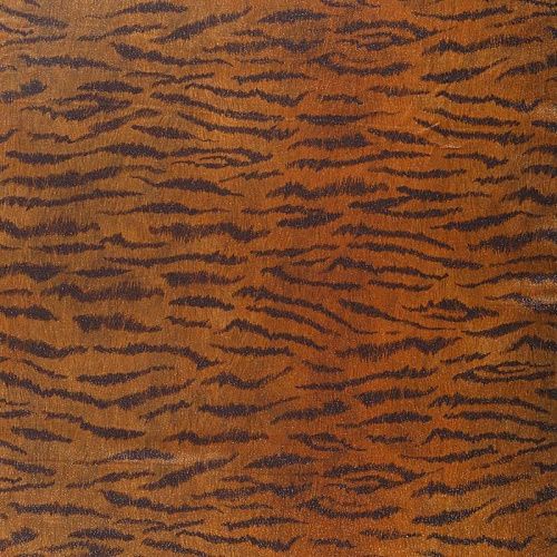 Вискоза с люрексом 009-08620 горчично-коричневый принтованный