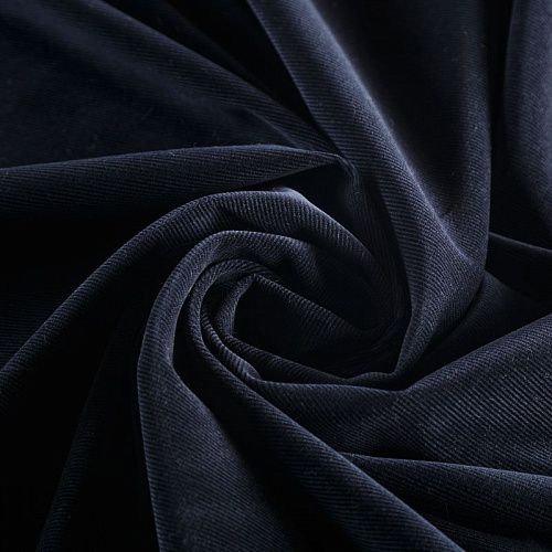 Вельвет 008-05821 черный однотонный