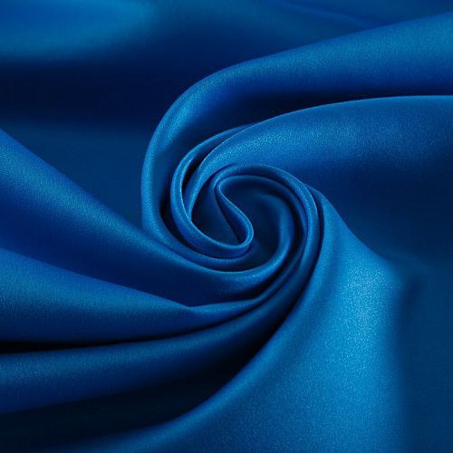 Сатин-тафта 001-18656 насыщенный голубой однотонный