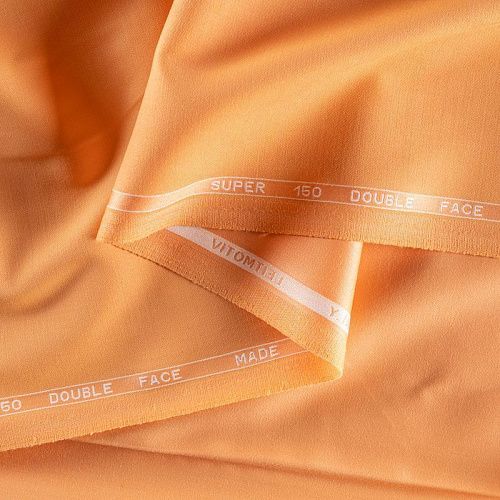 Ткань костюмная К04-176 персиковый однотонный