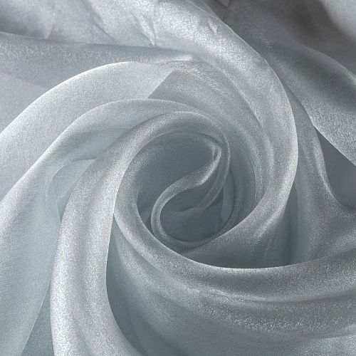 Органза К33-998 серебристый однотонный