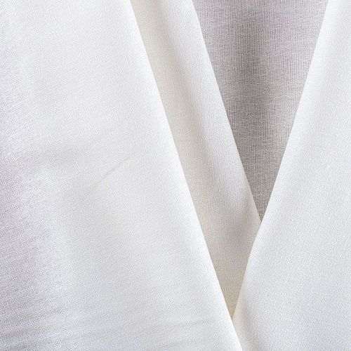 Лен-вискоза 035-00807 молочный однотонный