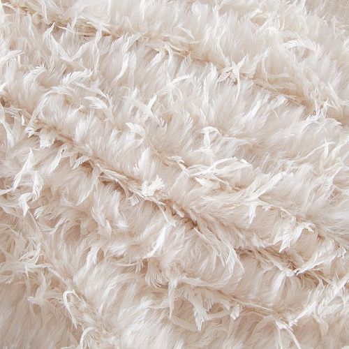 Мех/перо искусственный на трикотажной основе 037-20746 молочный