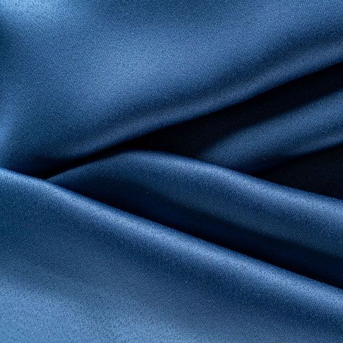 Ткань портьерная блэкаут h-290 см 10-02-00501 синий однотонный