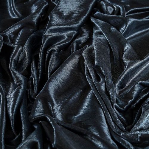 Бархат с люрексом К21-1035 серый однотонный