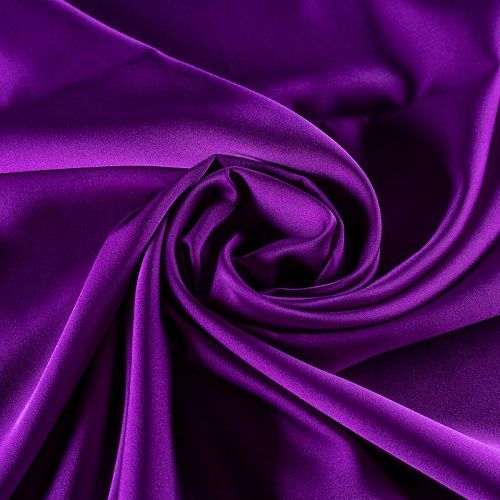 Шелк синтетический стрейч К1-379 императорский пурпурный однотонный