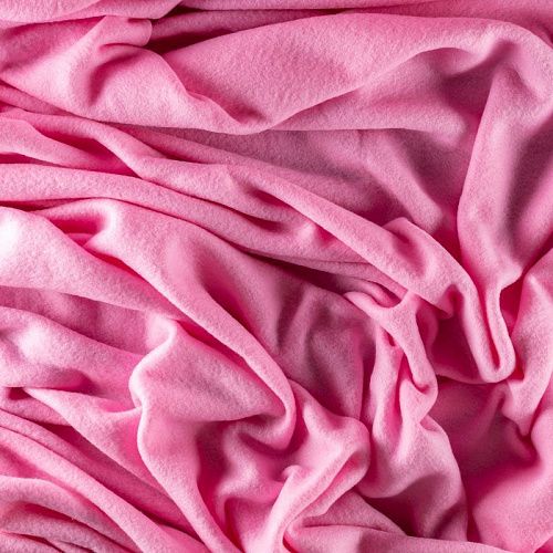 Флис К33-471 розовый однотонный