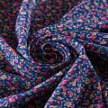 Штапель 069-13568 сине-фиолетовый принтованный