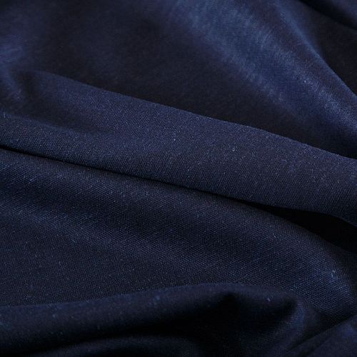 Лен-вискоза стрейч 035-18753 темно-синий
