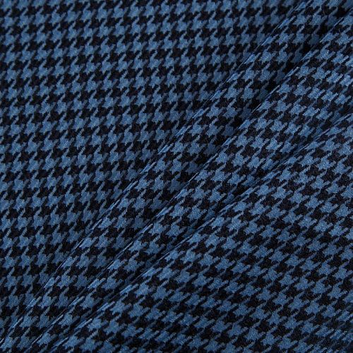 Ткань костюмная 025-14702 пыльно-голубой принтованный