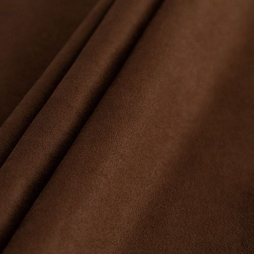 Замша портьерная h-300 см 529-02-82 кофейный однотонный