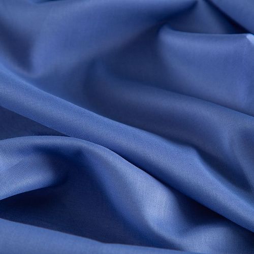 Батист 003-20275 темно-голубой однотонный