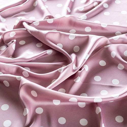 Шелк синтетический 065-01328 розовато-лиловый принтованный