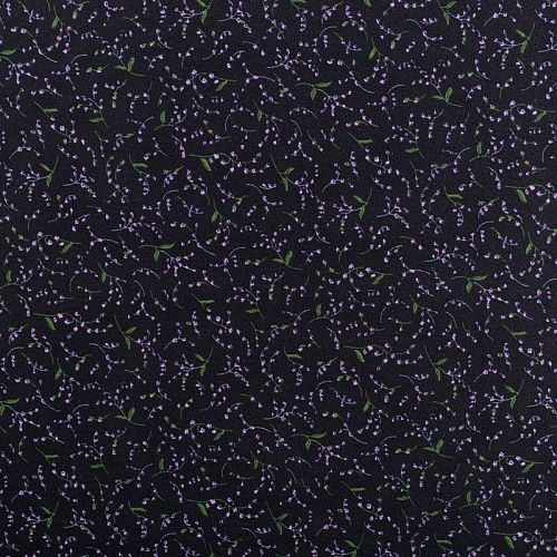 Креп 026-01824 черный принтованный