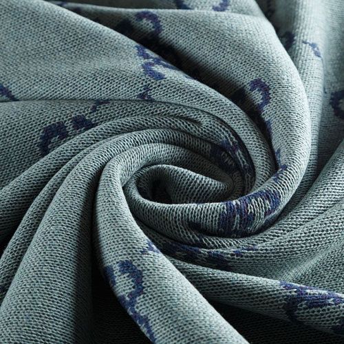 Трикотаж 2-х сторонний вязаный 056-05818 мятно-синий