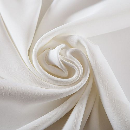 Креп 026-18720 белый однотонный