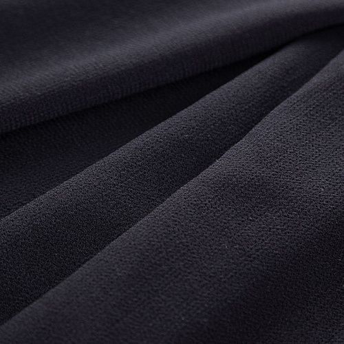 Креп шерстяной Venice 026-20051 черный однотонный