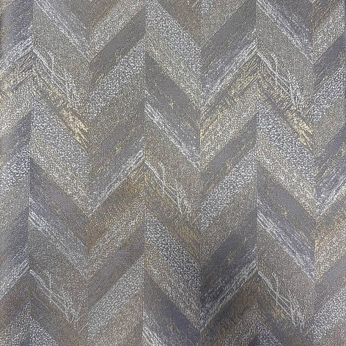 Ткань портьерная жаккард H-290 см 02-02-20466 серый/золото
