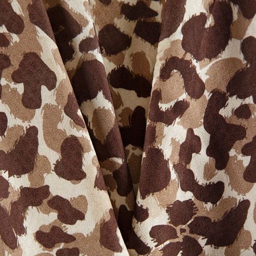 Вискоза 009-12330 песочно-коричневый принтованный