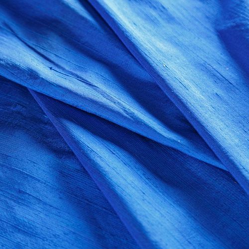 Дикий шелк 016-04742 синий электрик однотонный