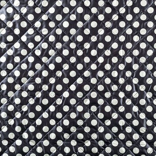 Ткань курточная 033-01985 черный принтованный